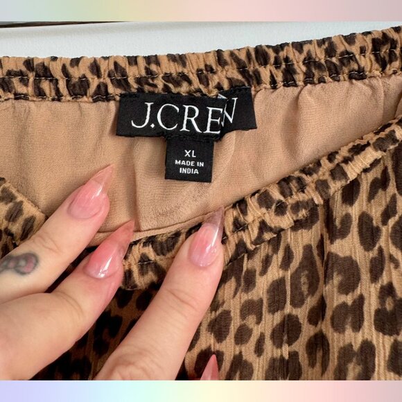 J.Crew Leopard Chiffon Skirt – Size XL - Picture 4 of 5